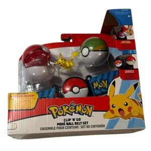 Pokemon Clip ‘N’ Go Poke Ball Belt Set NEW